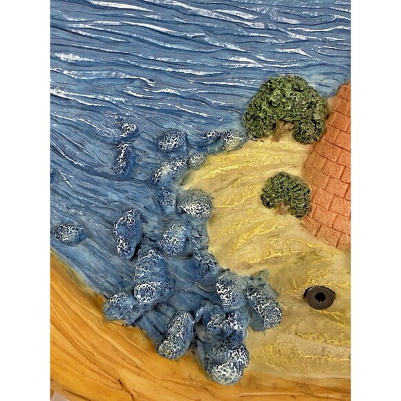 Harbors Edge Collection Ship Wheel Lighthouse w/Motion Sensor Light & Sound Vid - Picture 6 of 10